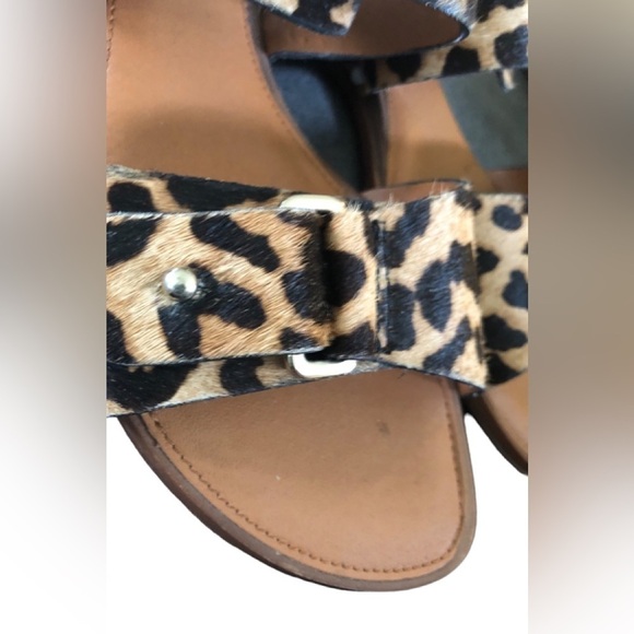Sarto Franco Sarto Palomino Slip On Slide Sandal Sz. 6.5M Double Strap Leopard - Picture 6 of 7